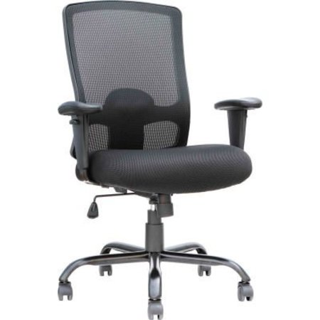 RAYNOR MARKETING LTD. Eurotech Big and Tall Mesh Chair - Fabric - Black BT350-BLACK